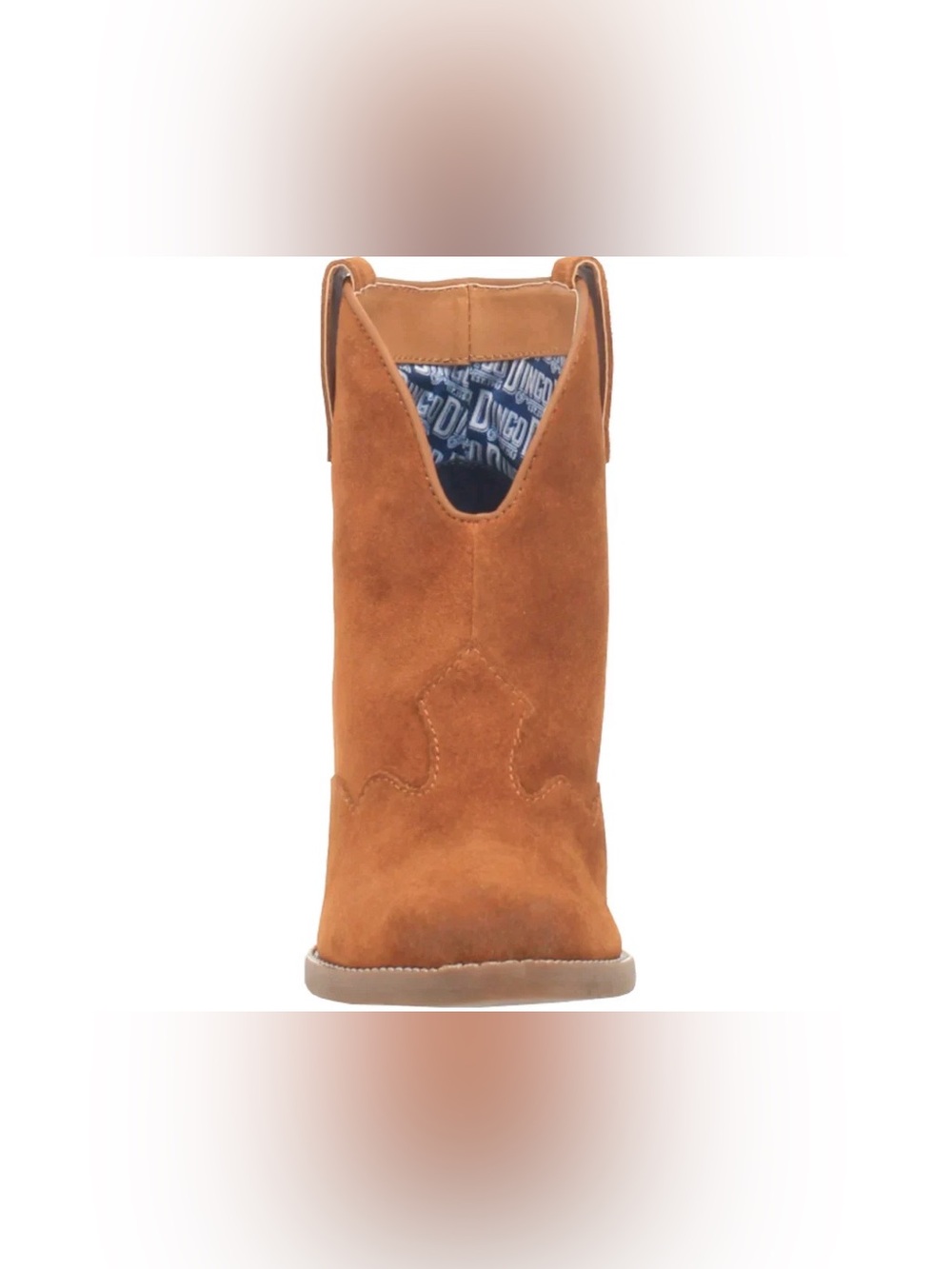 dingo Tan Suede Western Ankle Boots - Picture 7 of 16